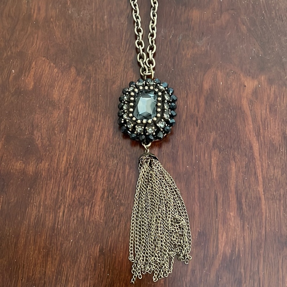 Long tassel necklace
